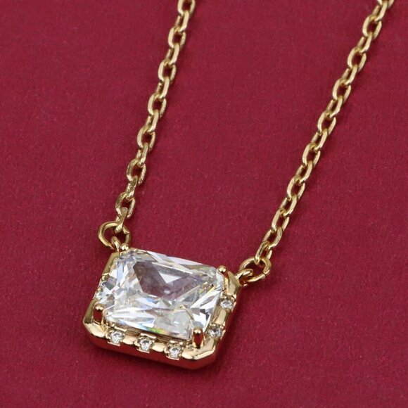 "Elegant Rose Gold Necklace with Crystal Charm, XPNL0392 - Picture 1 of 13